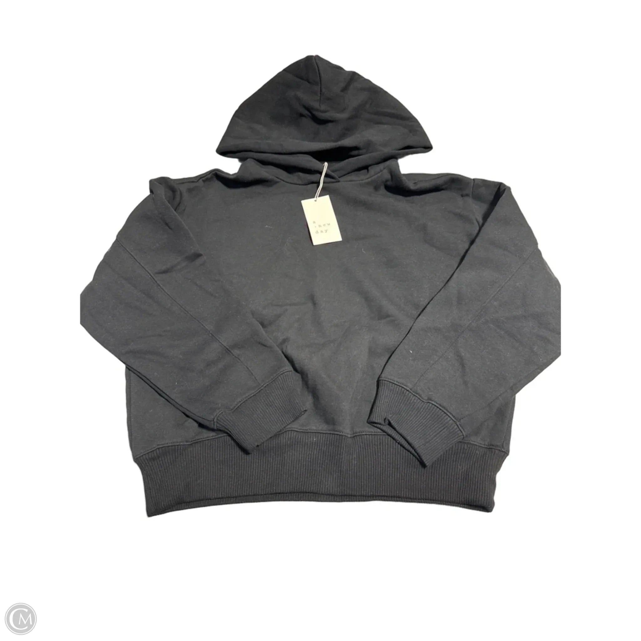 Sweatshirt Hoodie By A New Day In Black, Size: S