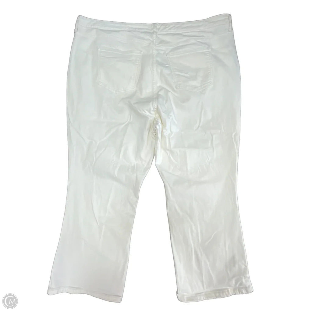 Jeans Straight By A New Day In Cream, Size: 24