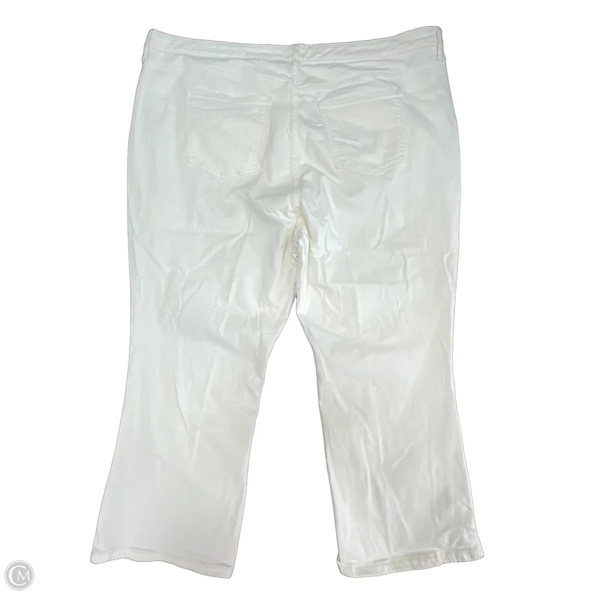 Jeans Straight By A New Day In Cream, Size: 24
