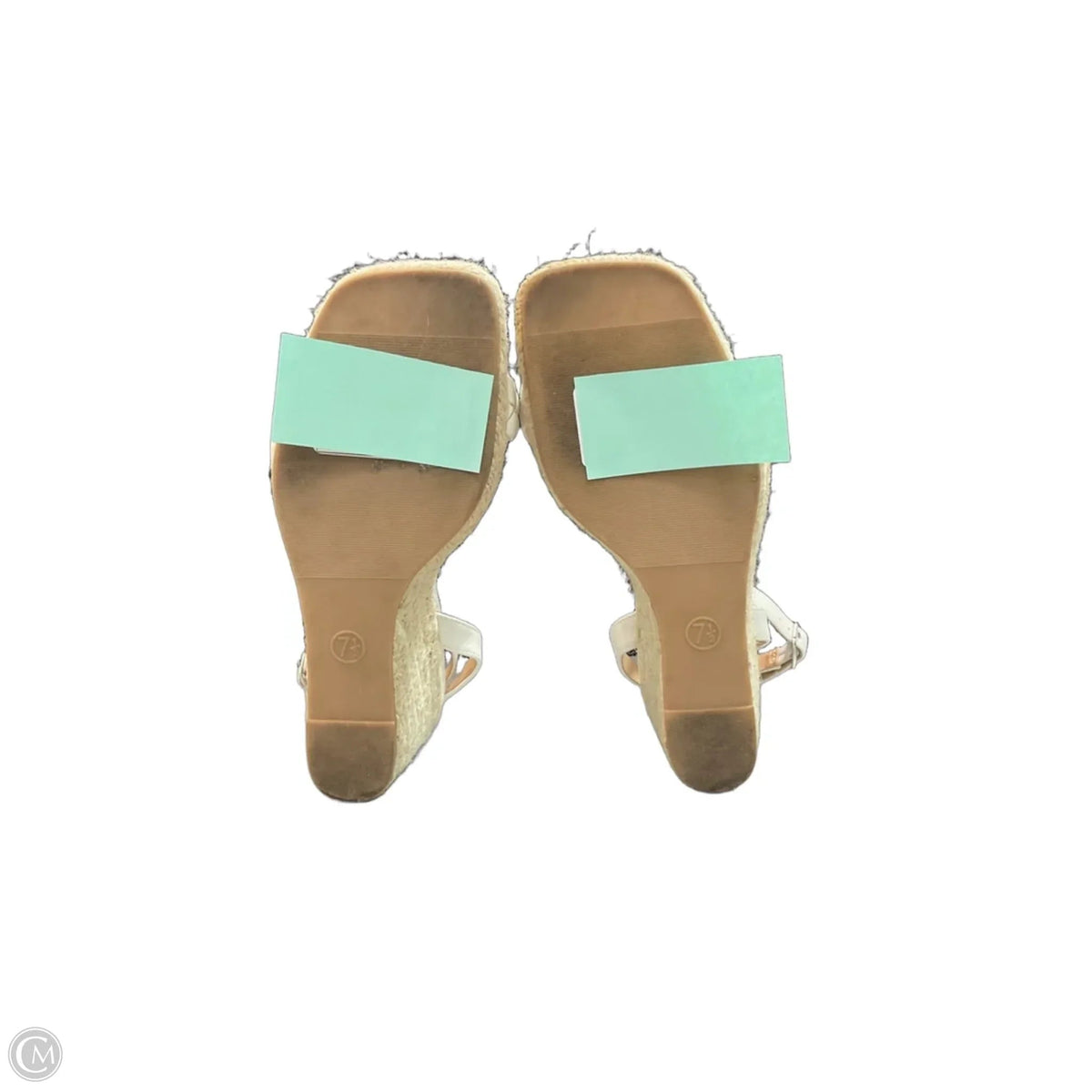 Sandals Heels Wedge By A New Day In White, Size: 7.5