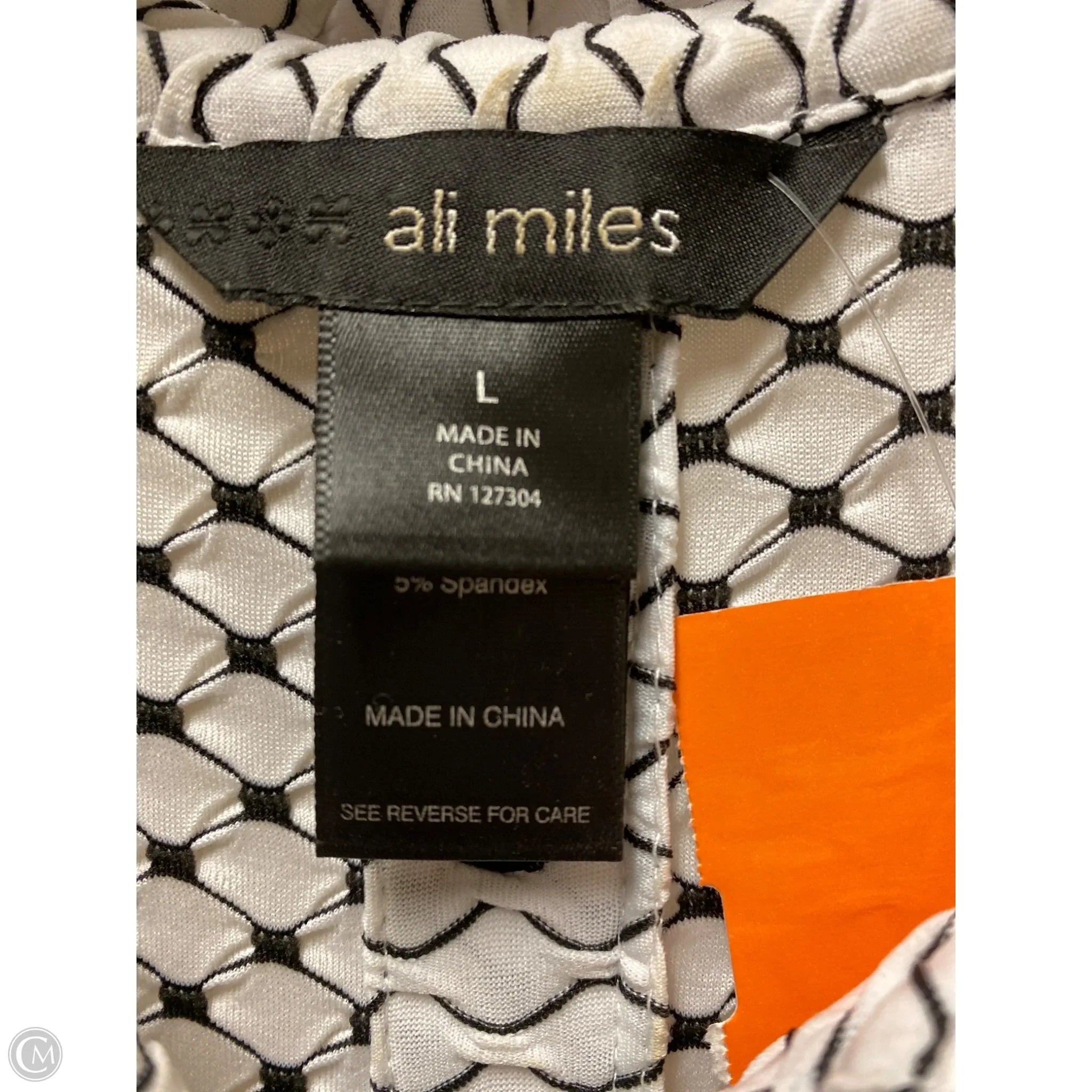 Cardigan By Ali Miles In Black & White, Size: L