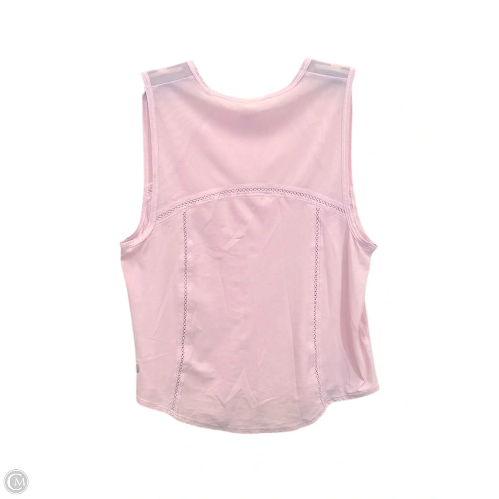Athletic Tank Top By Lululemon In Pink, Size: 4