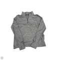 Athletic Top Long Sleeve Collar By Nike In Grey, Size: S