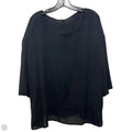 Top Short Sleeve By Eileen Fisher In Black, Size: Xl
