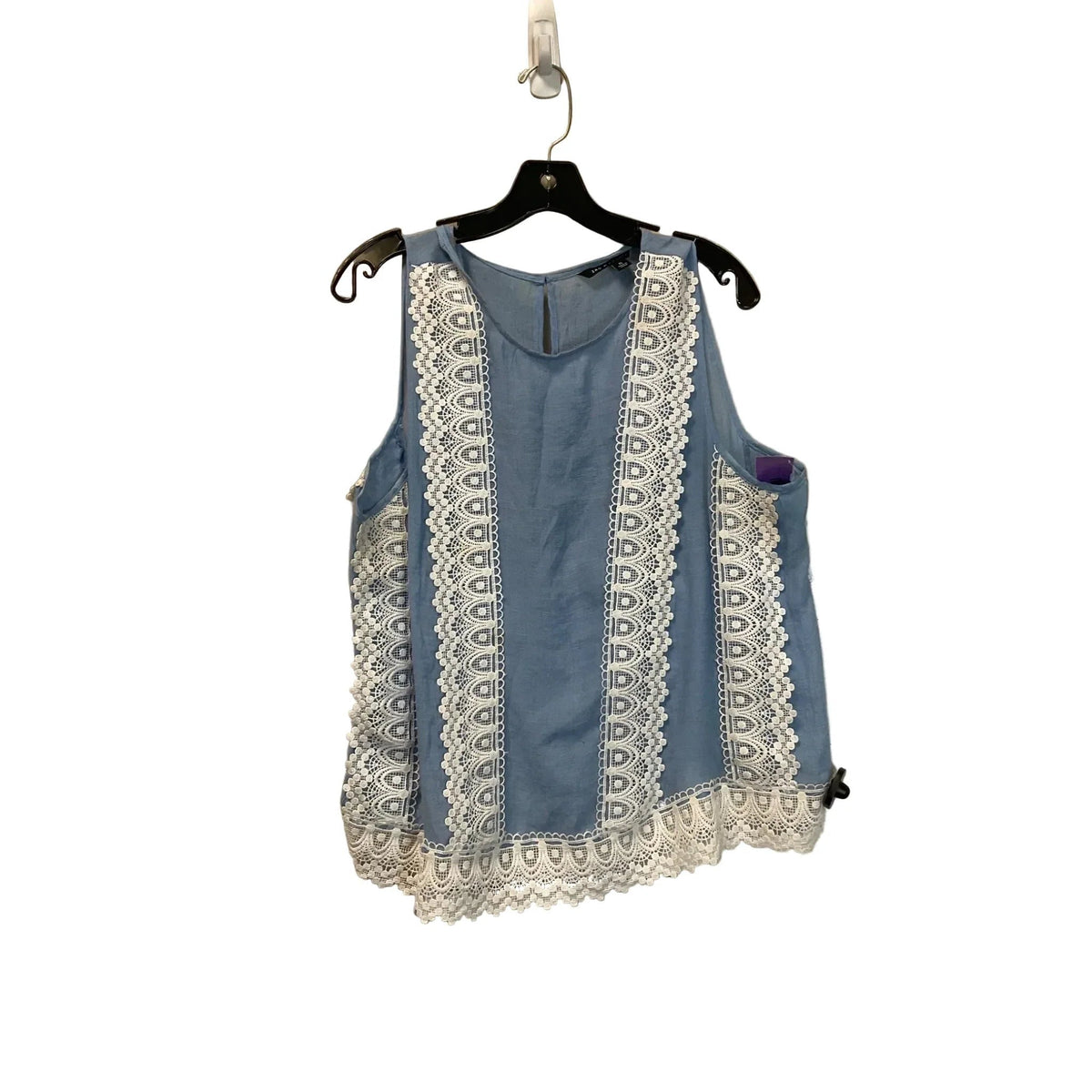Top Sleeveless By Zac And Rachel In Blue, Size: Xl