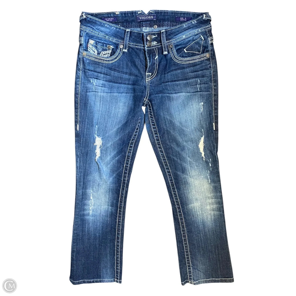 Jeans Skinny By Vigoss In Blue Denim, Size: 6