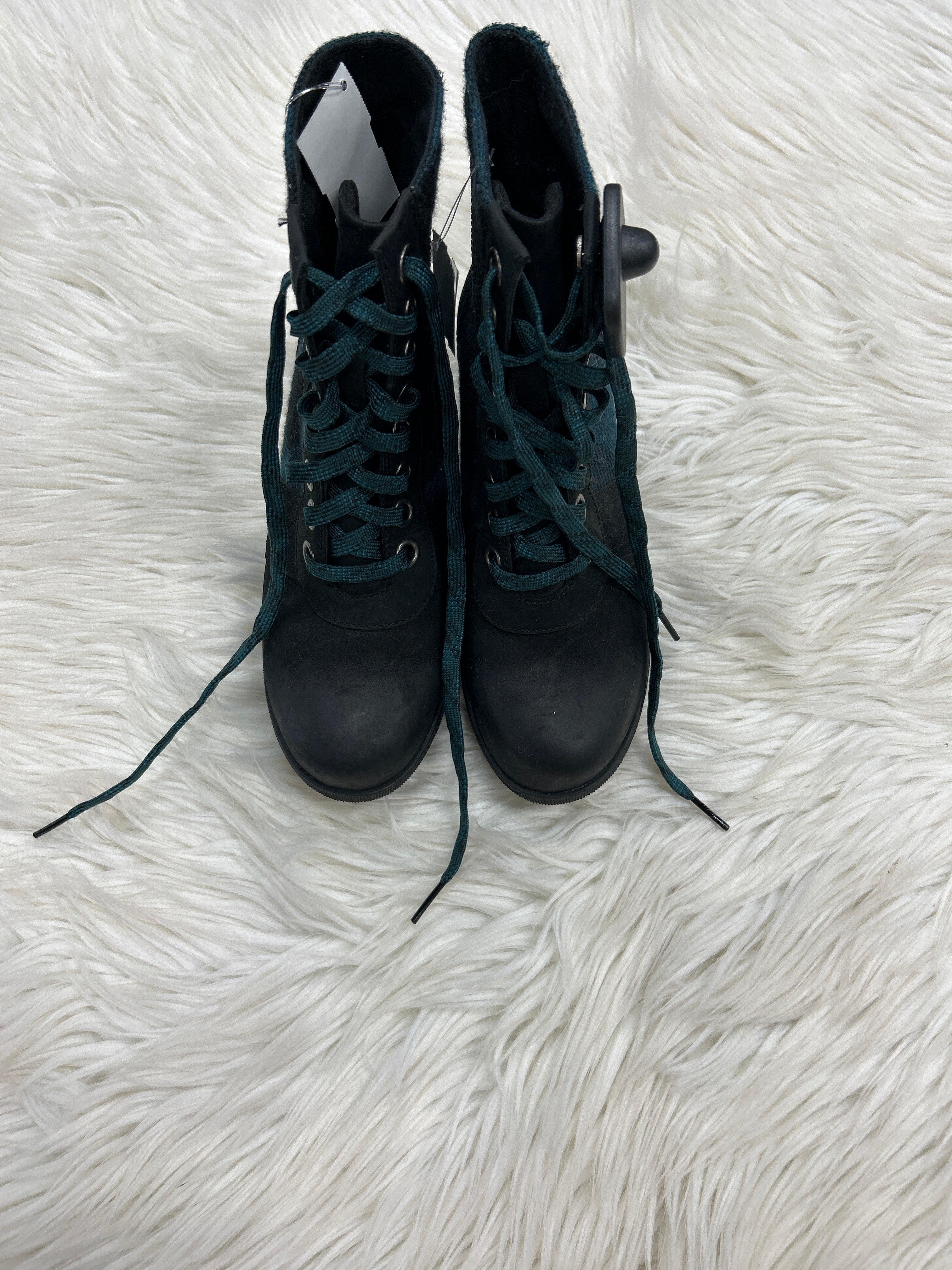 Boots Ankle Heels By Sorel In Black & Blue, Size:6