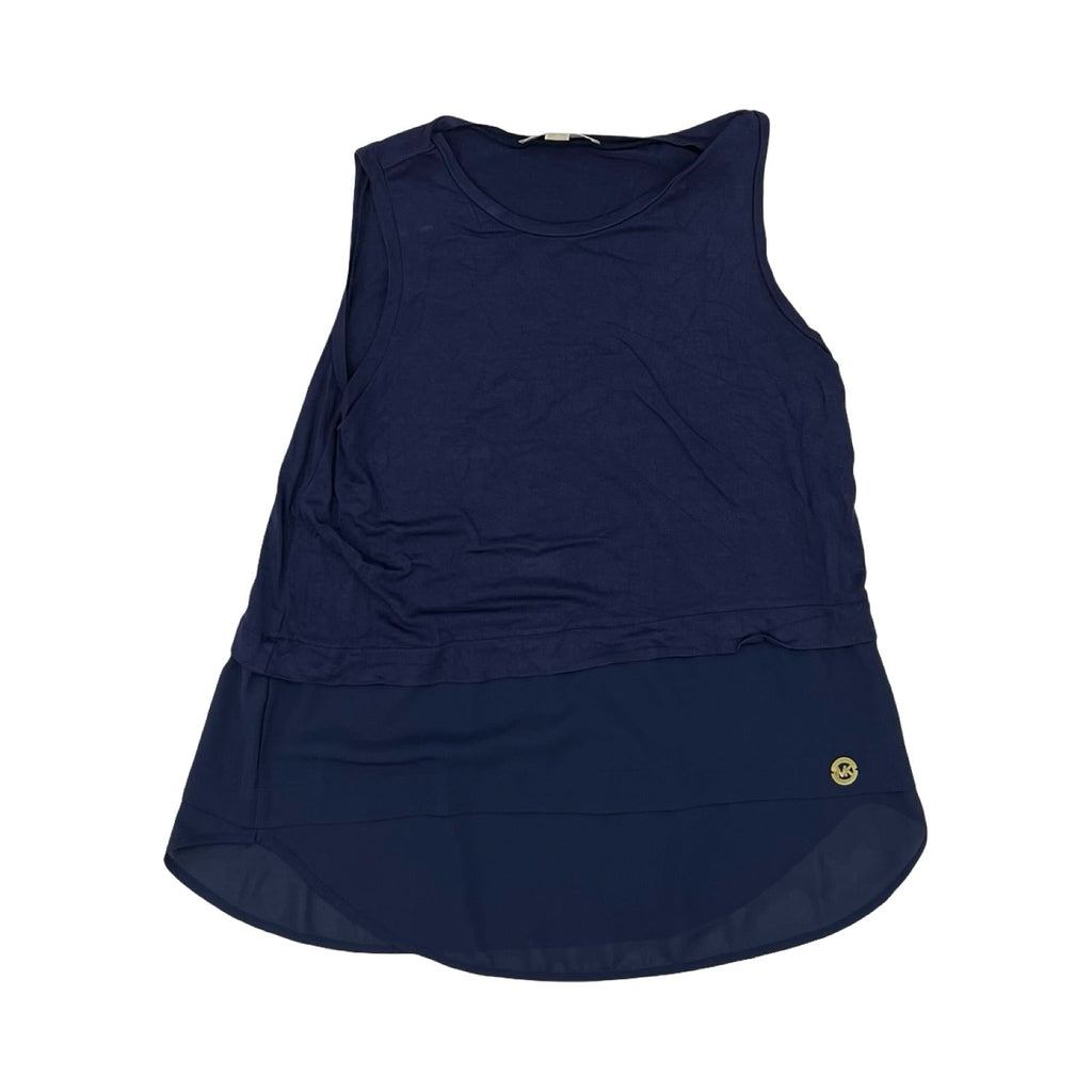Top Sleeveless Designer By Michael Kors In Navy, Size:M