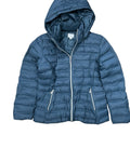 Coat Puffer & Quilted By Time And Tru In Teal, Size:M
