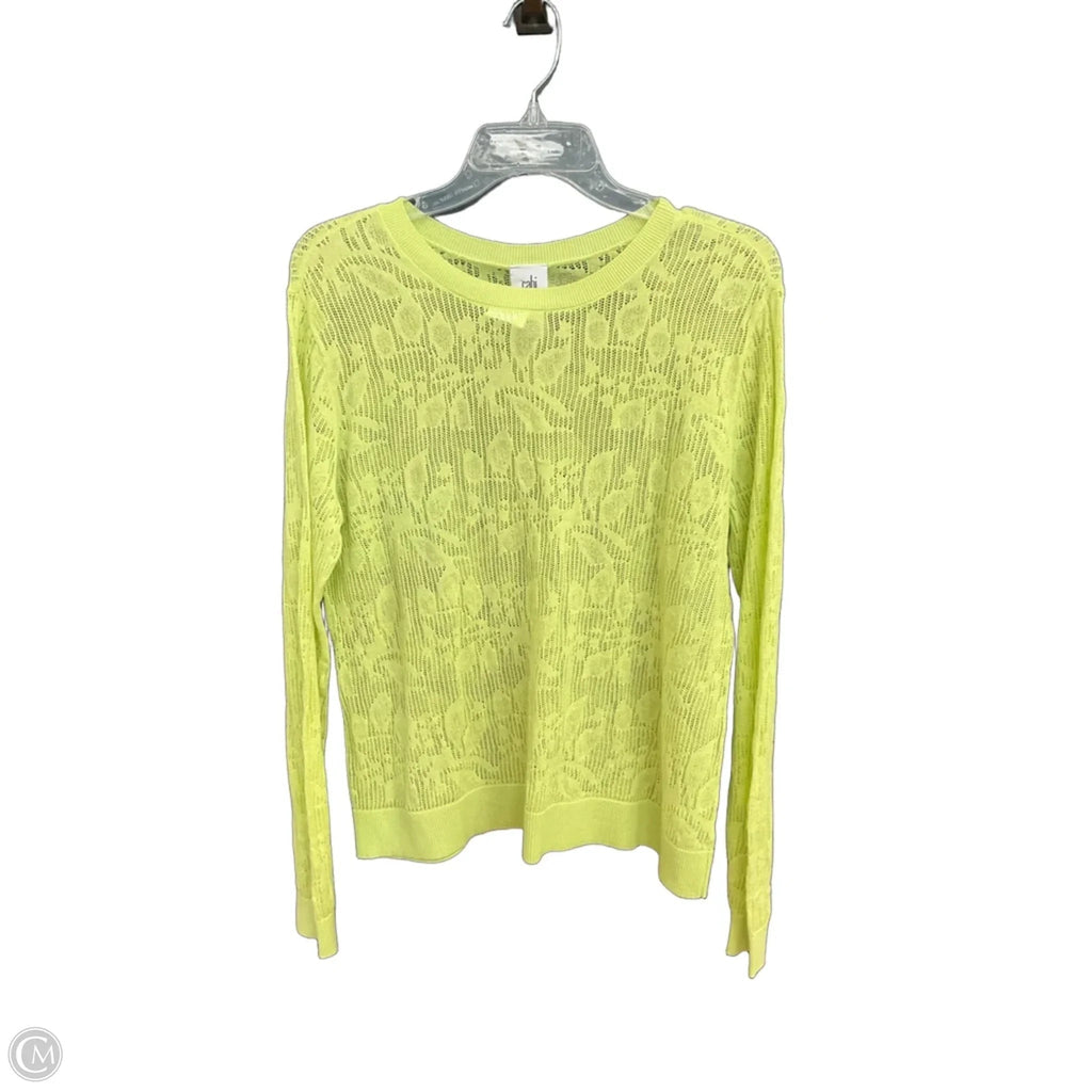 Top Long Sleeve By Cabi In Green, Size: M