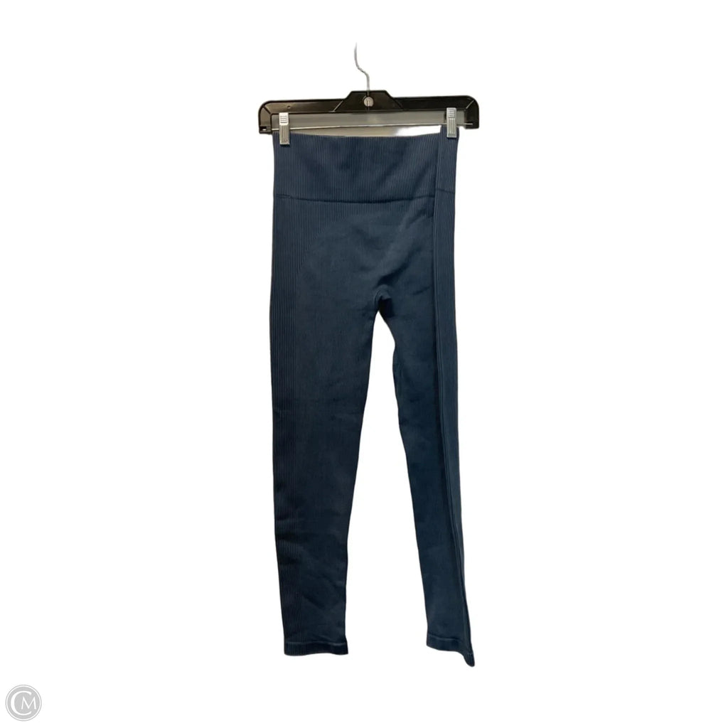 Athletic Leggings By Spanx In Blue, Size: M