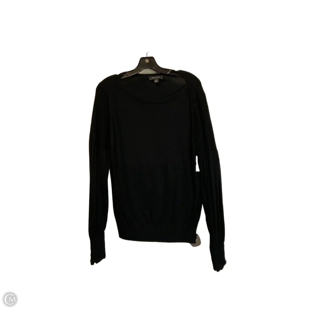 Top Long Sleeve By Ann Taylor In Black, Size: L