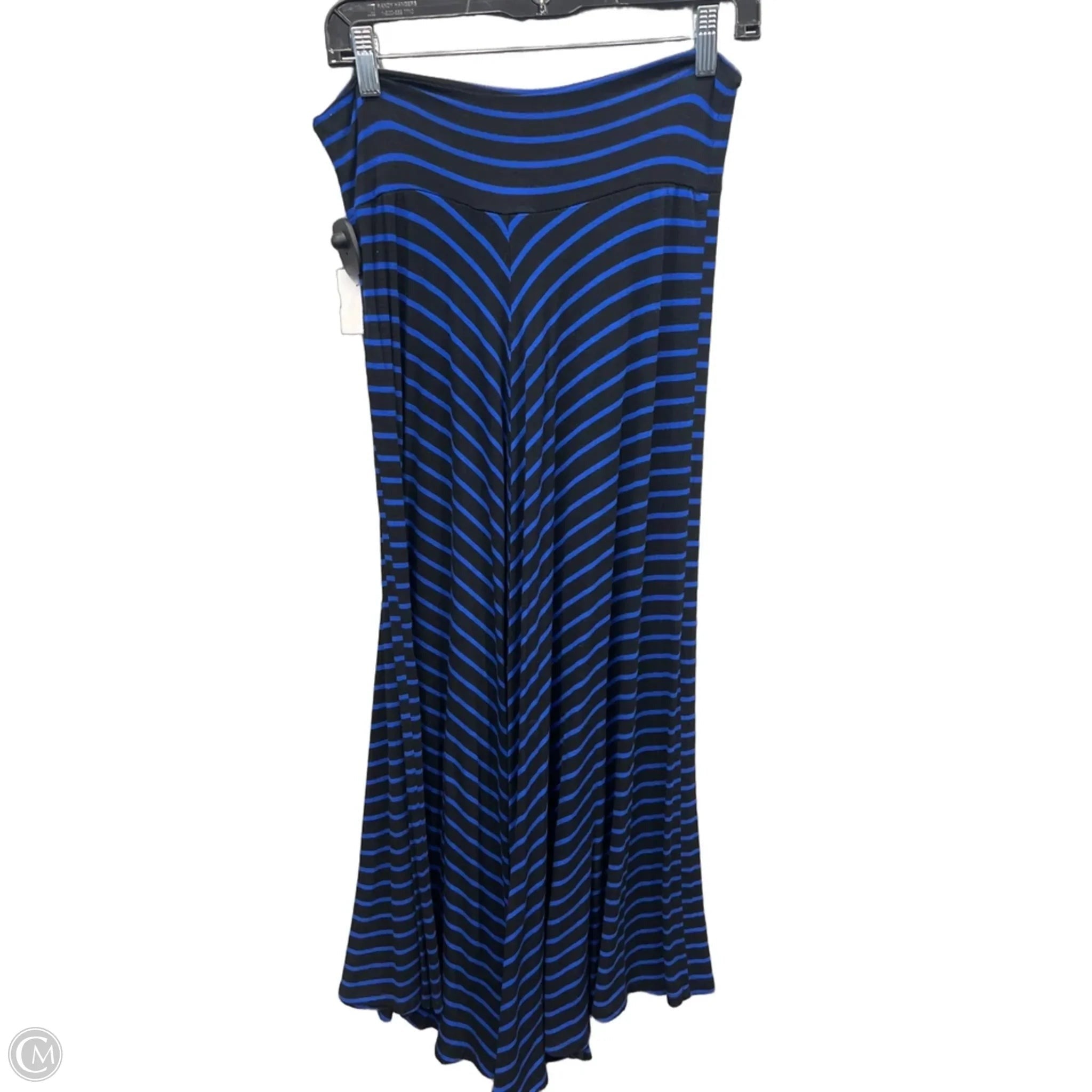 Skirt Maxi By Ab Studio In Black & Blue, Size: 8