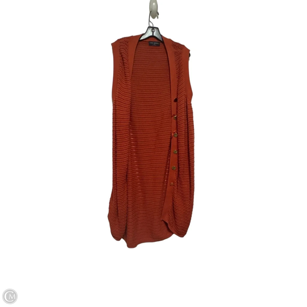Sweater Cardigan By Lane Bryant In Orange, Size: 3x