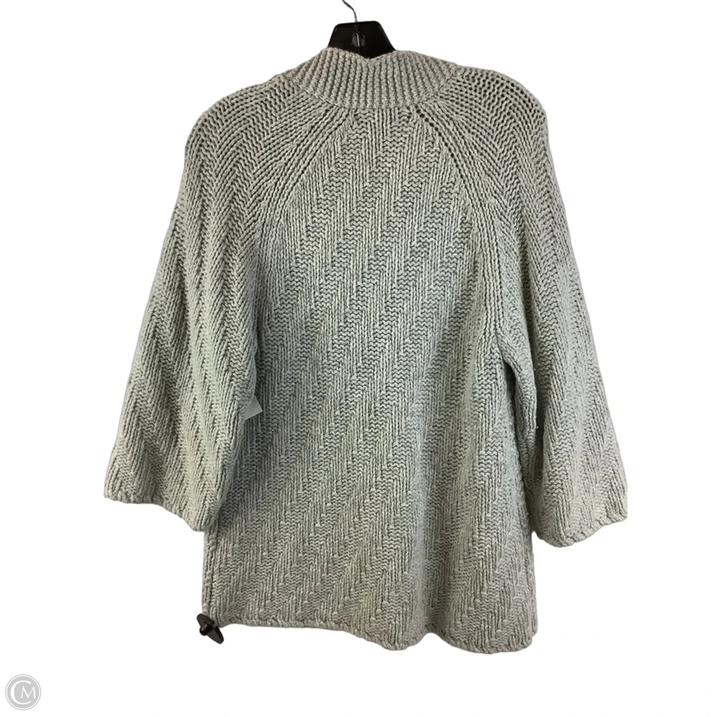 Sweater Cardigan By Jones New York In Grey, Size: M