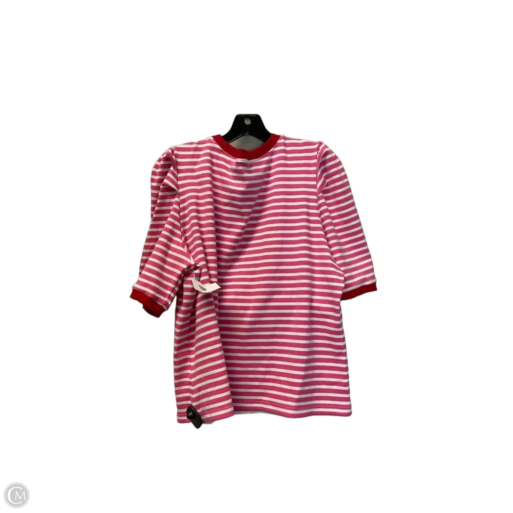 Top Short Sleeve Designer By Rebecca Minkoff In Pink & Red, Size: Xxl