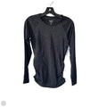 Athletic Top Long Sleeve Crewneck By Athleta In Black & Silver, Size: S