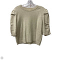 Sweater Short Sleeve By Frame In Cream, Size: L