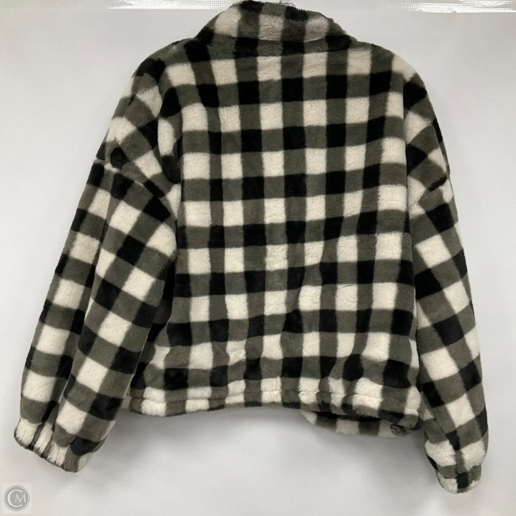 Jacket Faux Fur & Sherpa By As Revival In Plaid Pattern, Size: S