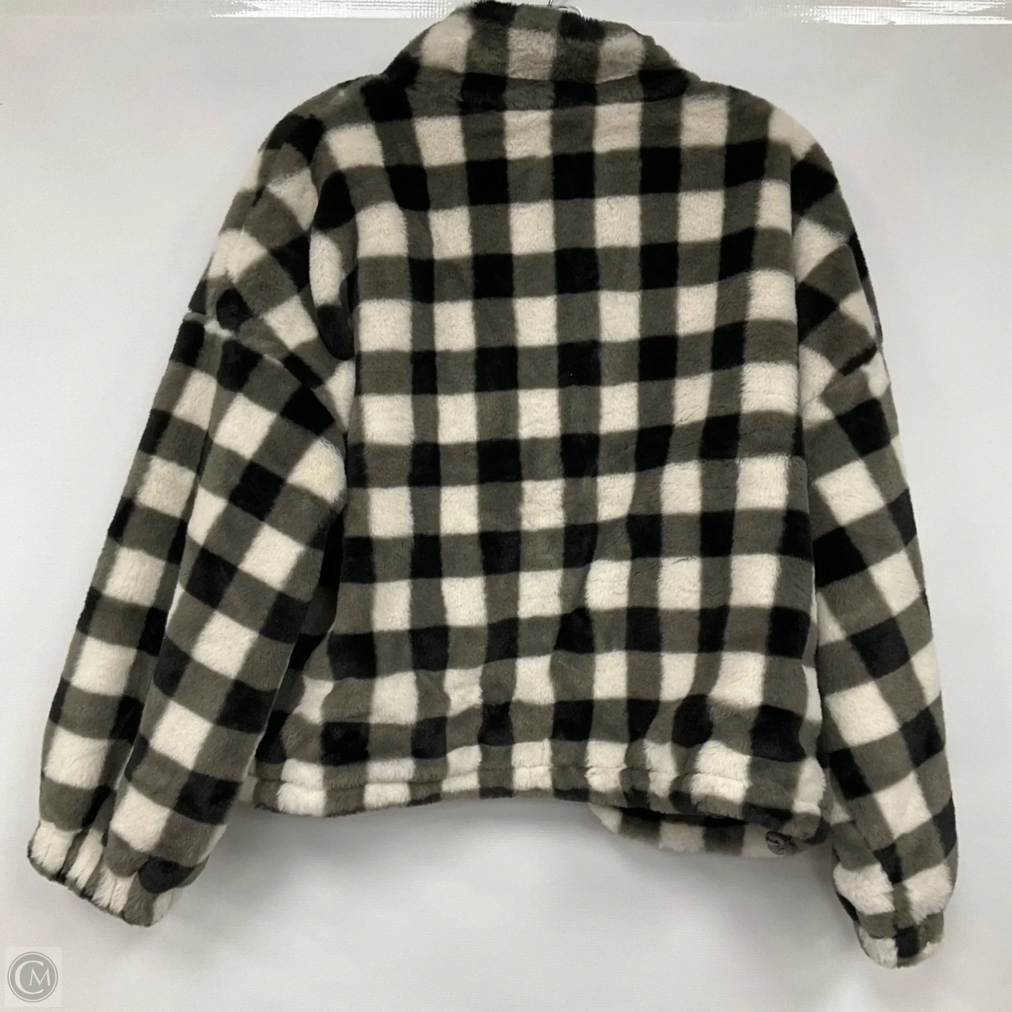 Jacket Faux Fur & Sherpa By As Revival In Plaid Pattern, Size: S