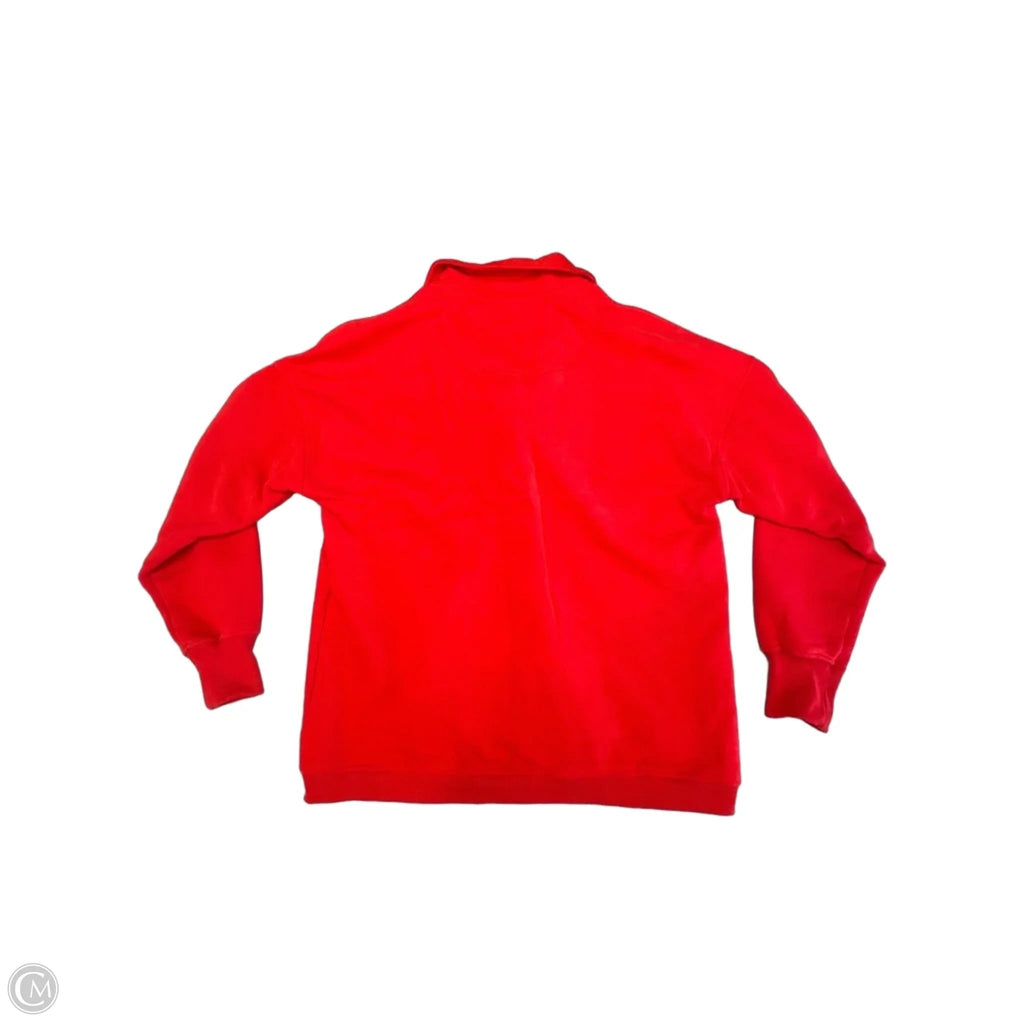 Jacket Shirt By Clothes Mentor In Red, Size: M