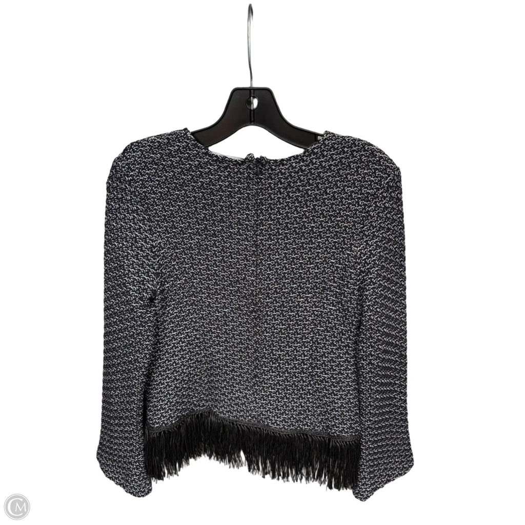 Top Long Sleeve Designer By Derek Lam In Blue & White, Size: 6