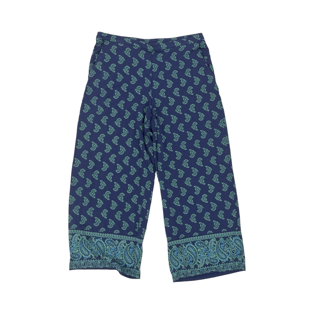 Pants Wide Leg By J. Jill In Blue & Green, Size:M