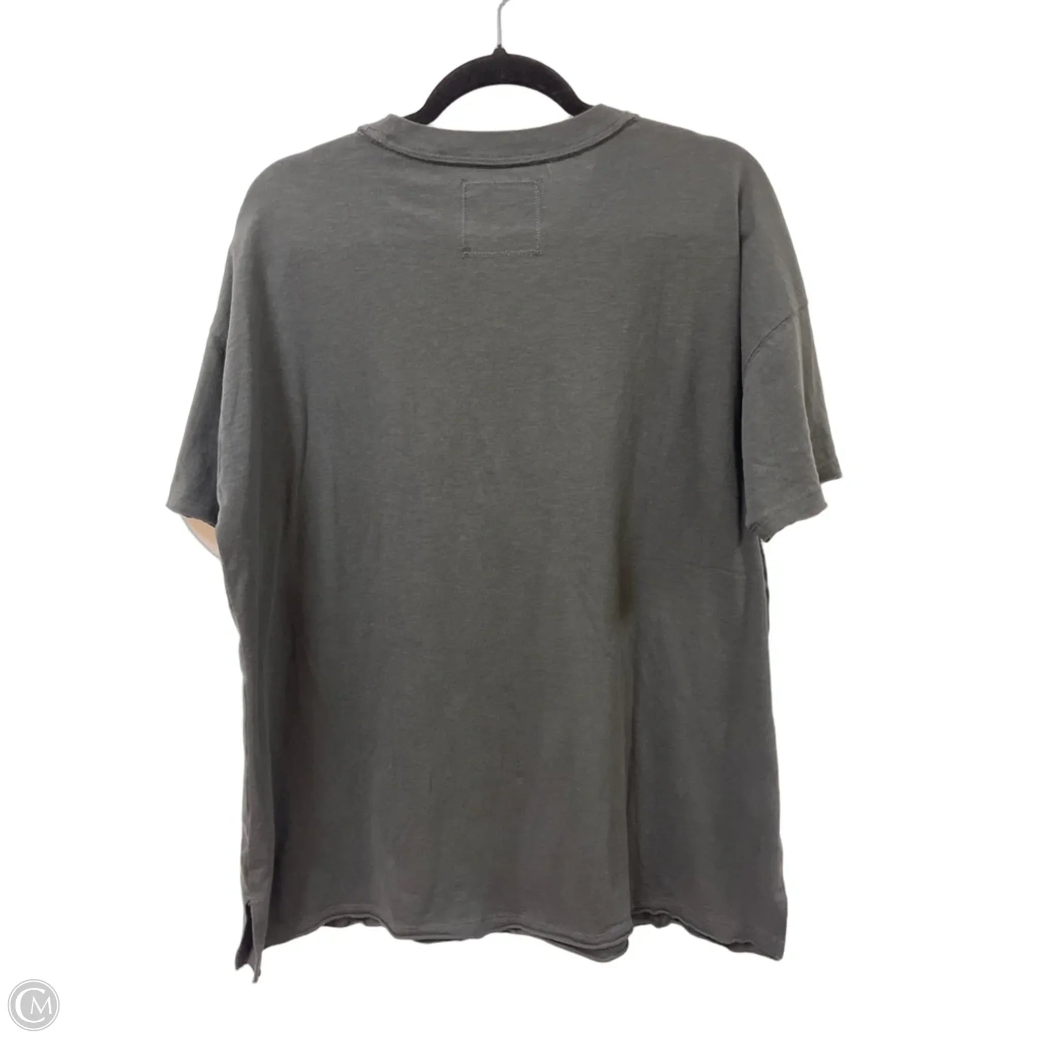 Top Short Sleeve By Aerie In Grey, Size: S