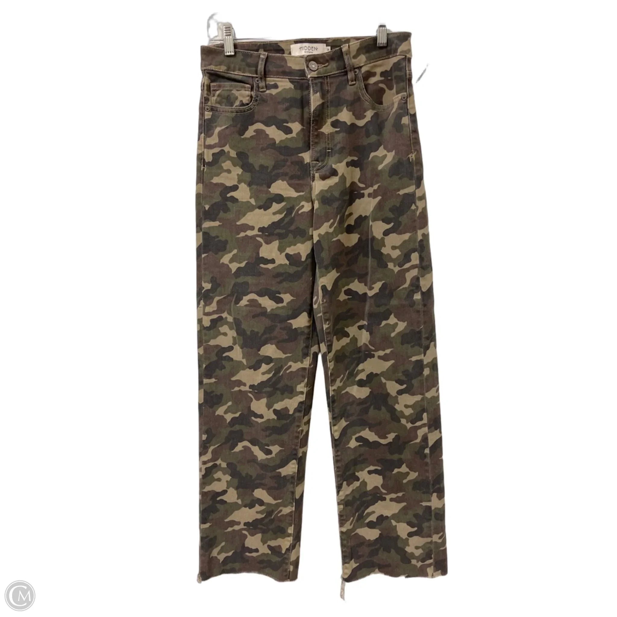 Jeans Straight By Hidden In Camouflage Print, Size: 6