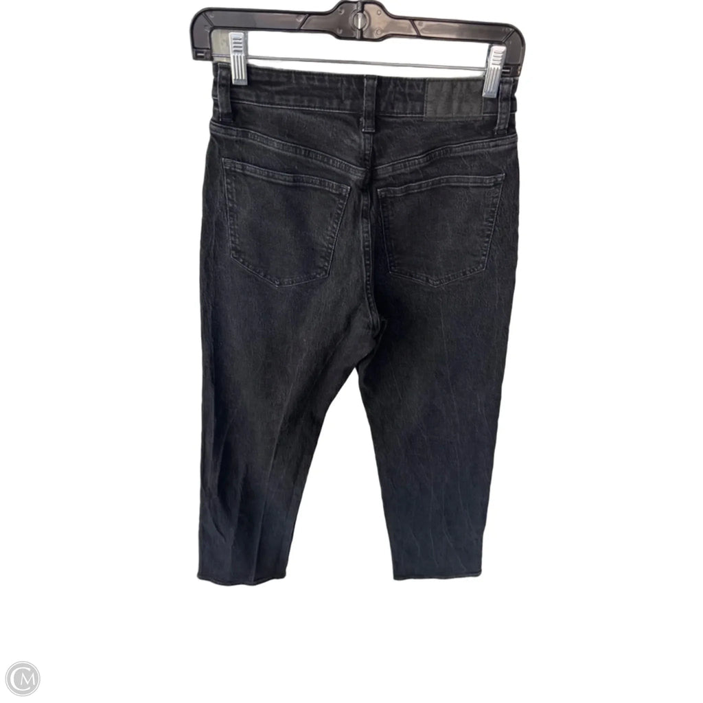 Jeans Straight By Madewell In Black Denim, Size: 2