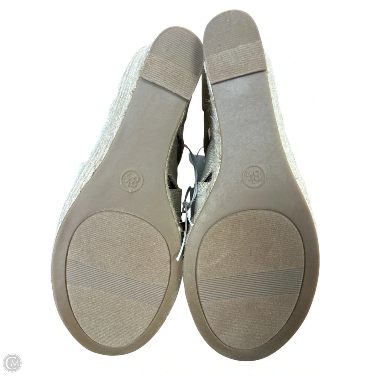 Sandals Heels Wedge By A New Day In Tan, Size: 8.5