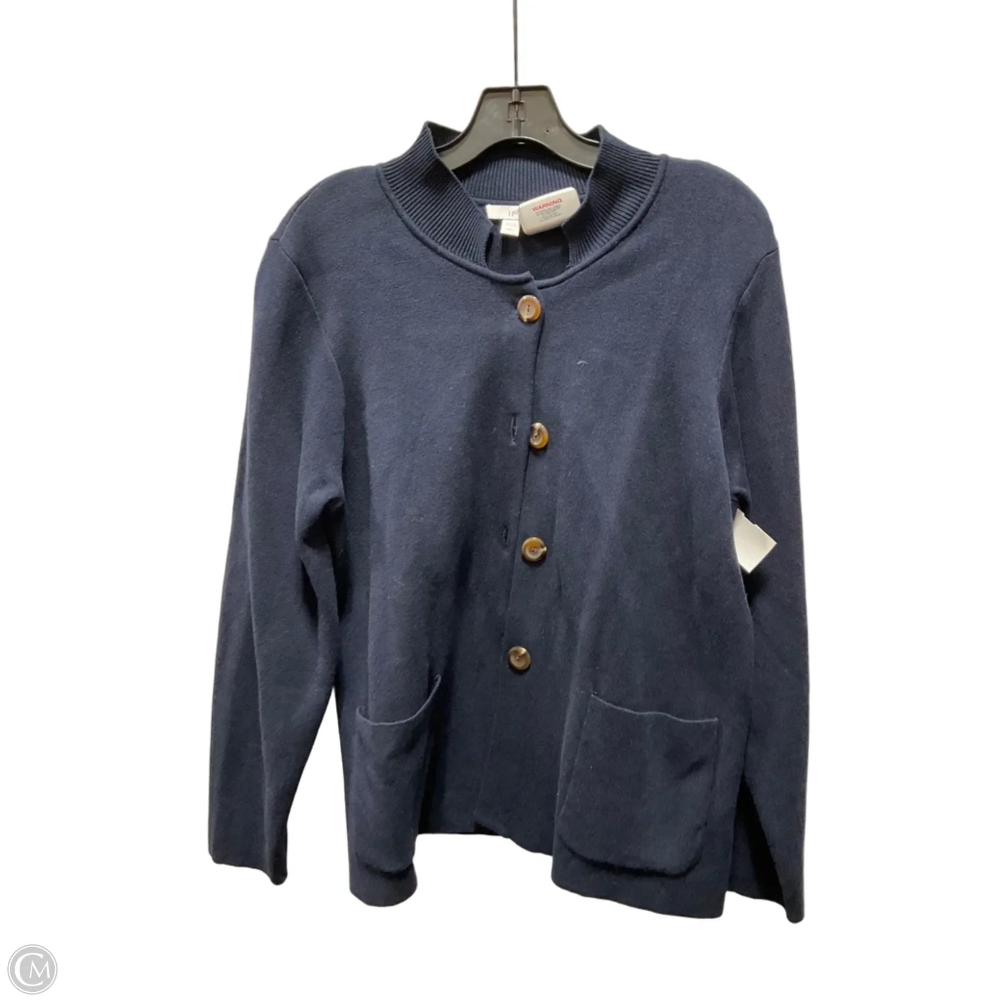 Cardigan By J. Jill In Navy, Size: L
