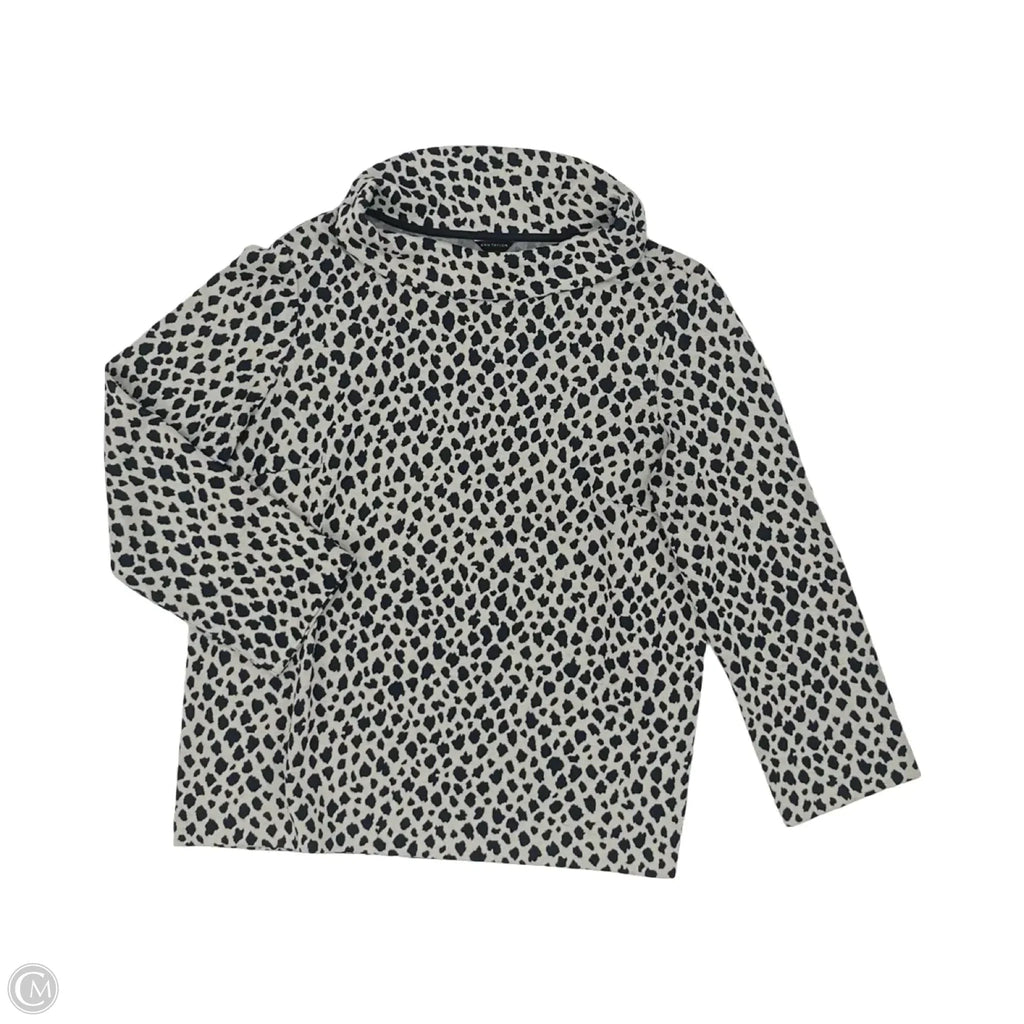 Top Long Sleeve By Ann Taylor In Animal Print, Size: M