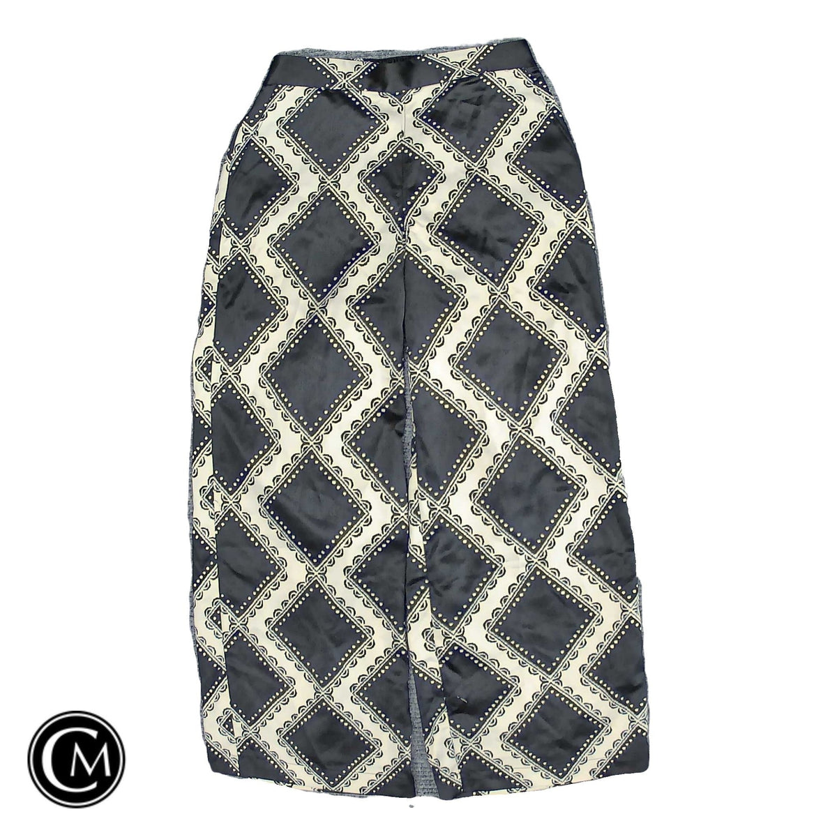 Pants Wide Leg By Loft In Black & Cream, Size: Xsp