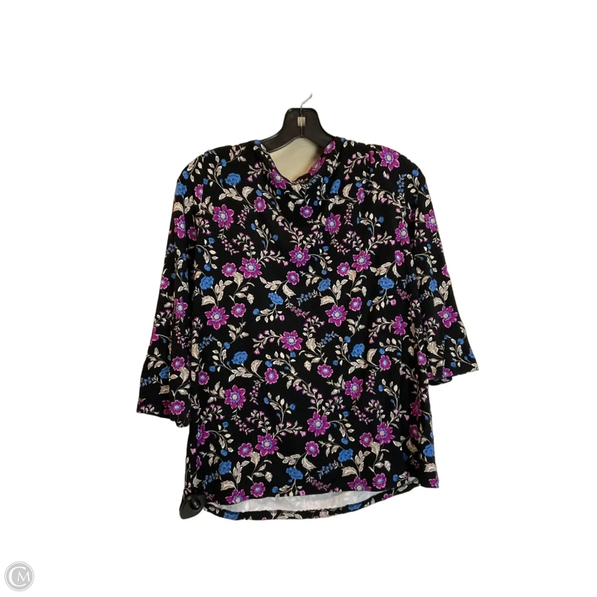 Top Long Sleeve By Ann Taylor In Black, Size: L