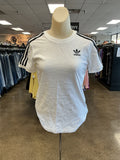 Athletic Top Ss By Adidas In White, Size:Xs