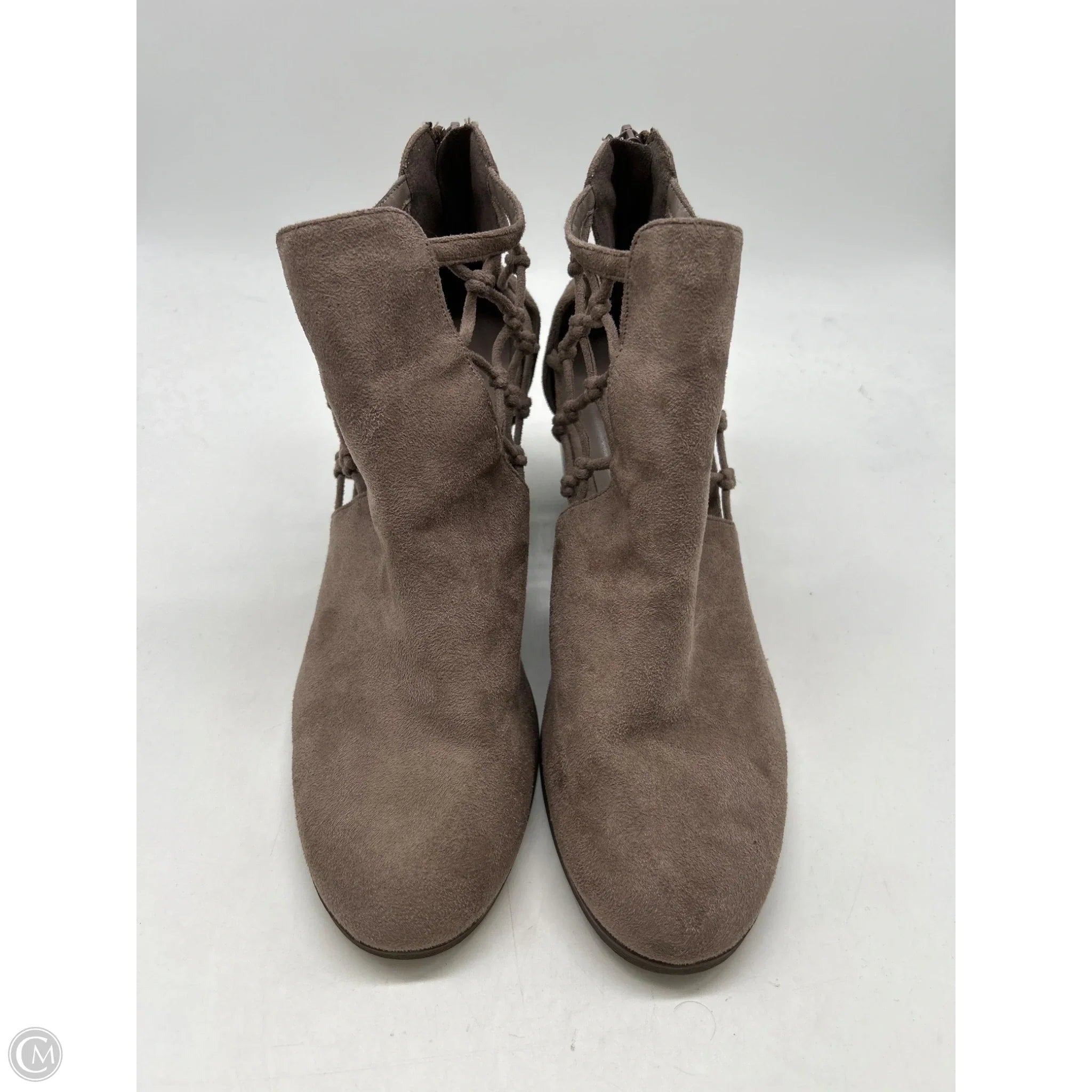 Boots Ankle Heels By Liz Claiborne In Brown, Size: 11