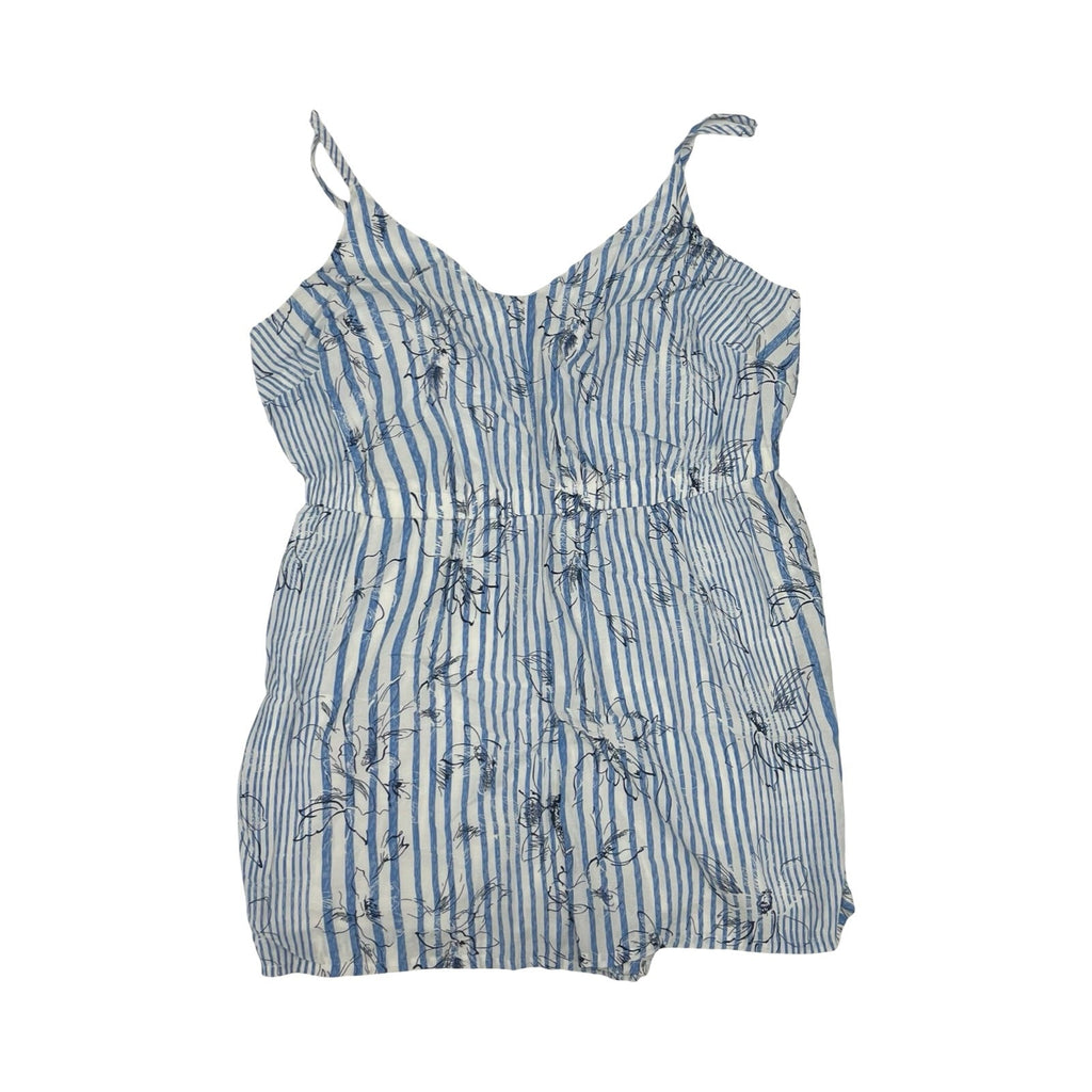 Romper By Clothes Mentor In Blue & White, Size:22