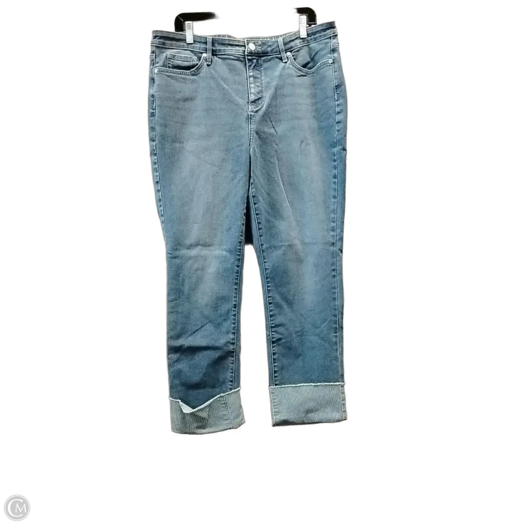 Jeans Skinny By Nydj In Blue Denim, Size: 16