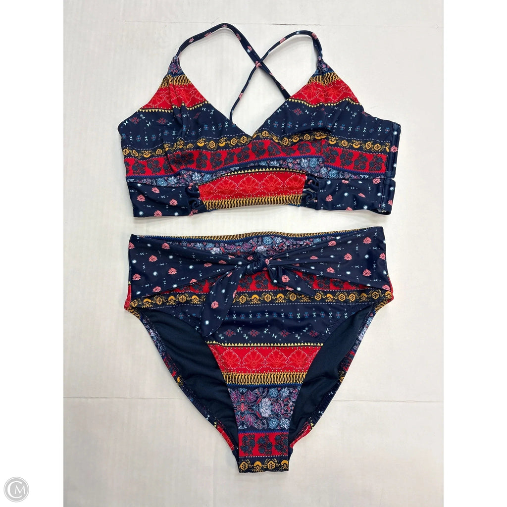 Swimsuit 2pc By Jessica Simpson In Blue, Size: M