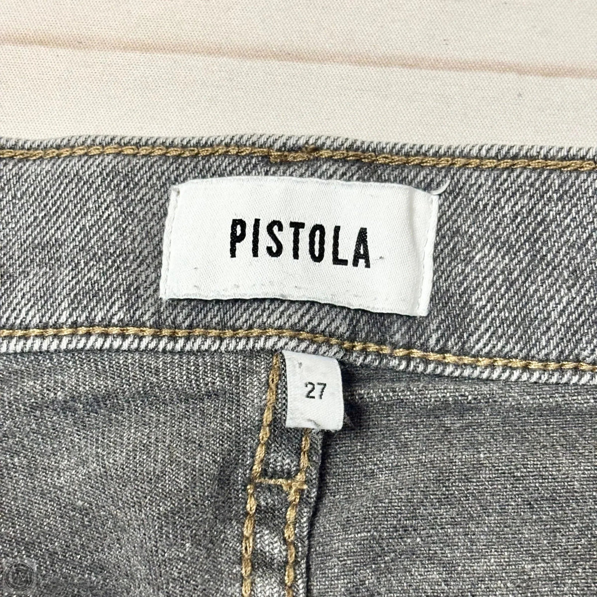 Jeans Straight By Pistola In Grey Denim, Size: 4