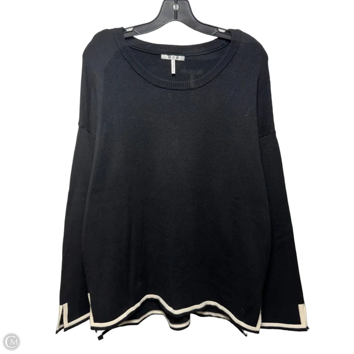 Sweater By Three Dots In Black, Size: Xl