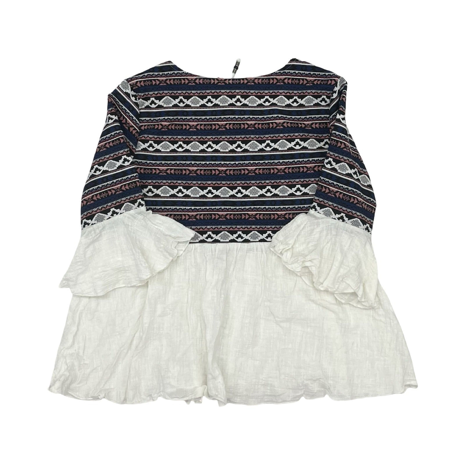 Kimono By Grace & Lace In Blue & Red & White, Size:M