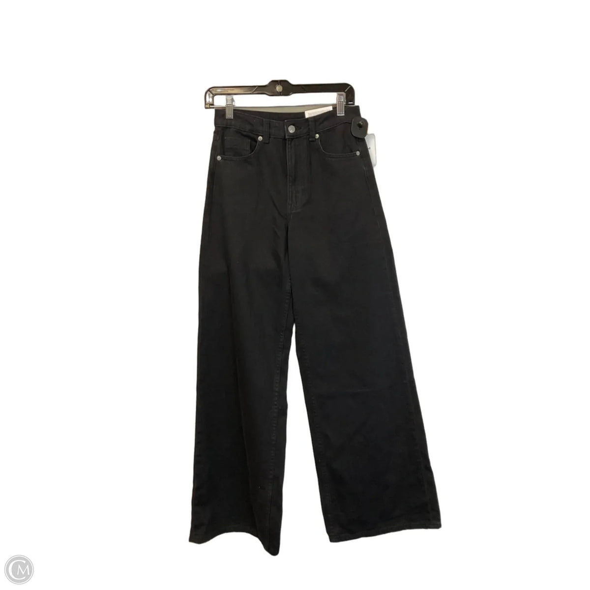 Jeans Wide Leg By Divided In Black, Size: S