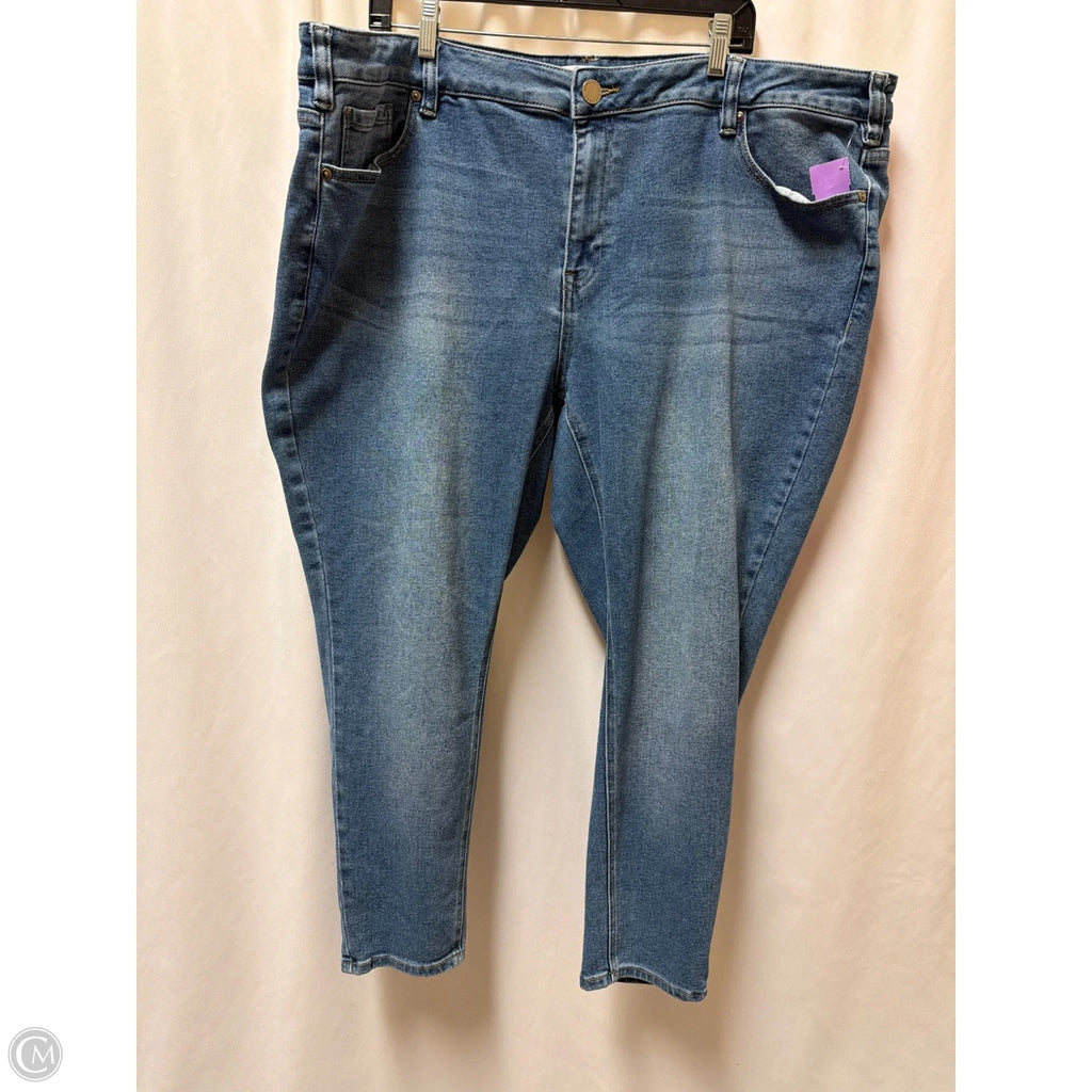 Jeans Straight By Lane Bryant In Blue Denim, Size: 22