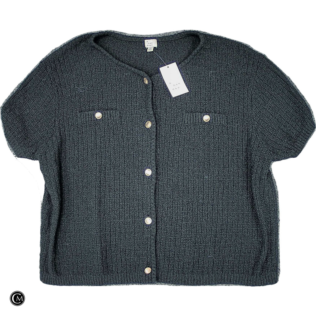 Sweater Cardigan By A New Day In Black, Size: 3x
