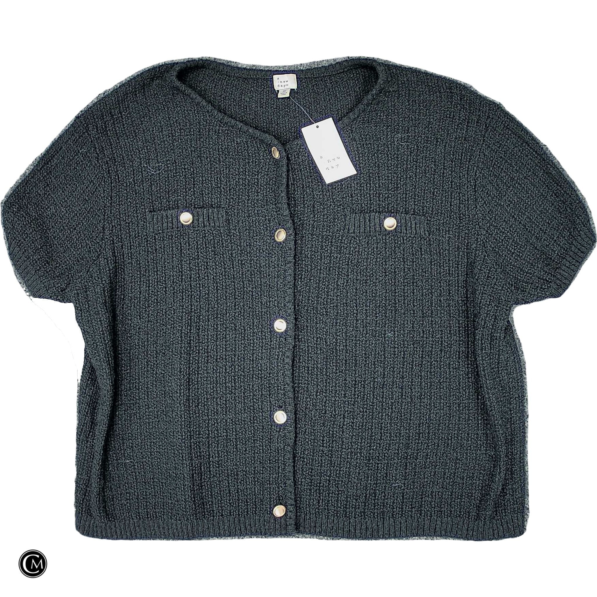 Sweater Cardigan By A New Day In Black, Size: 3x