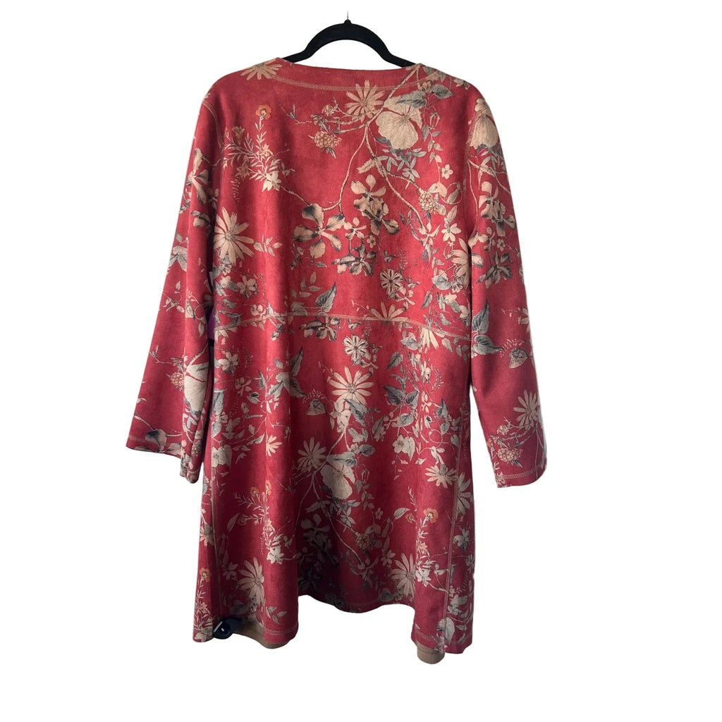 Blazer By Solitaire In Red & Tan, Size: Xl