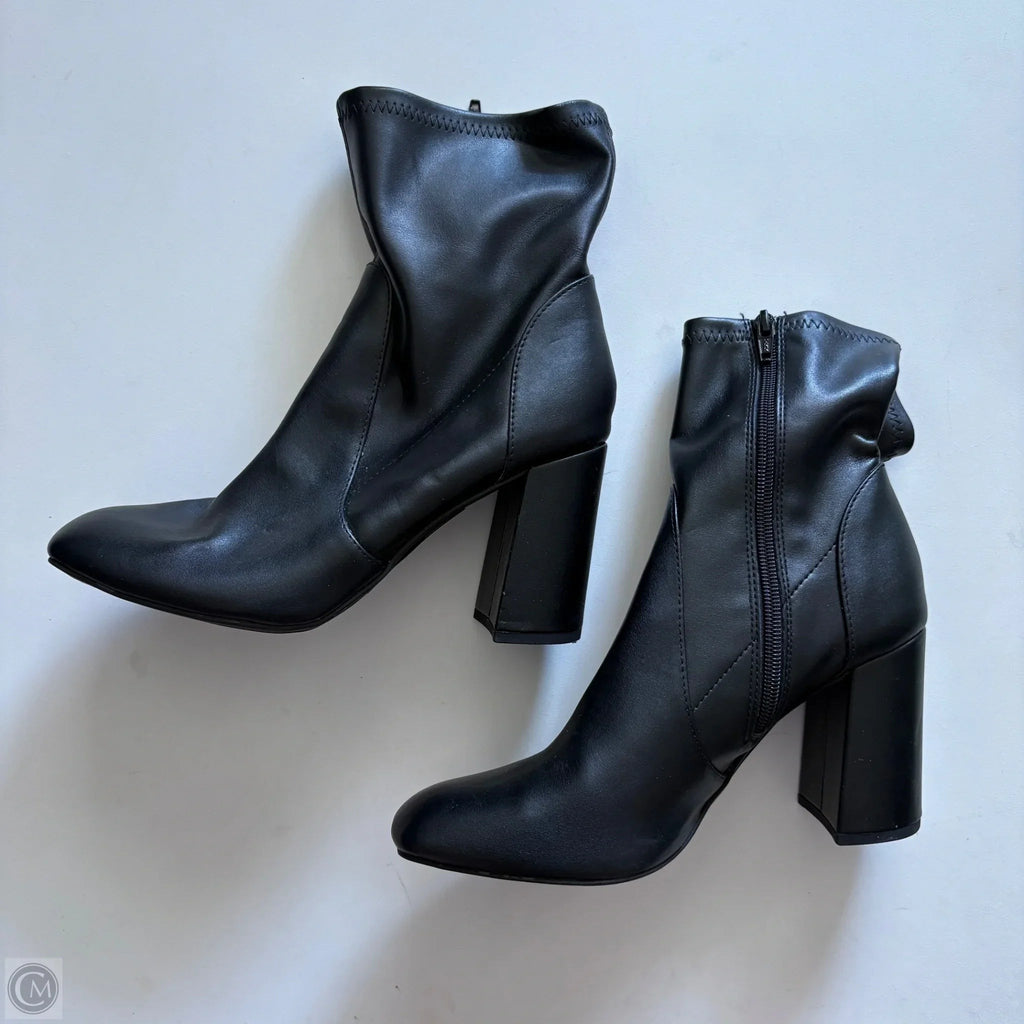 Boots Ankle Heels By A New Day In Black, Size: 9.5