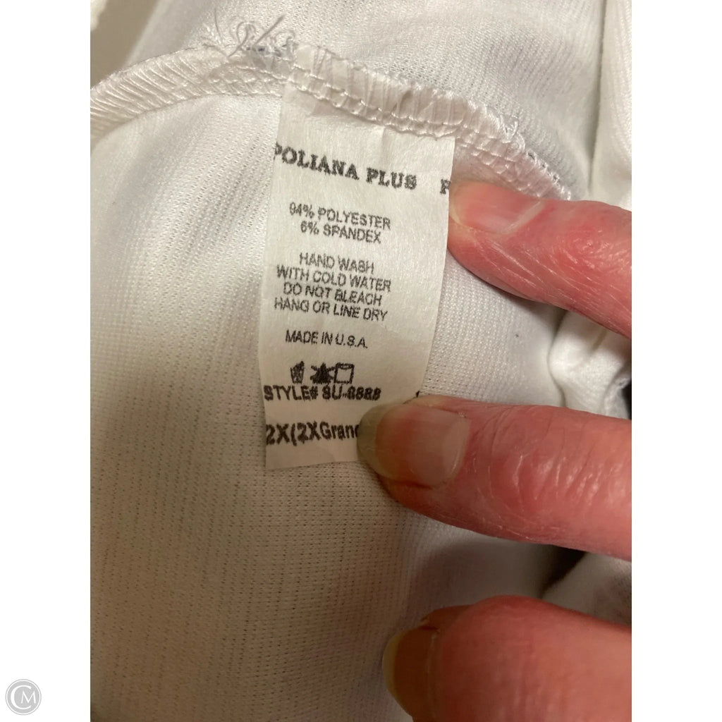Pants Leggings By Clothes Mentor In White, Size: 2x